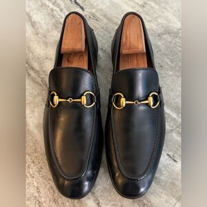 GUCCI JORDAAN Horsebit Leather Loafer Black 7 / 7.5 US $1050 1953 Brixton
